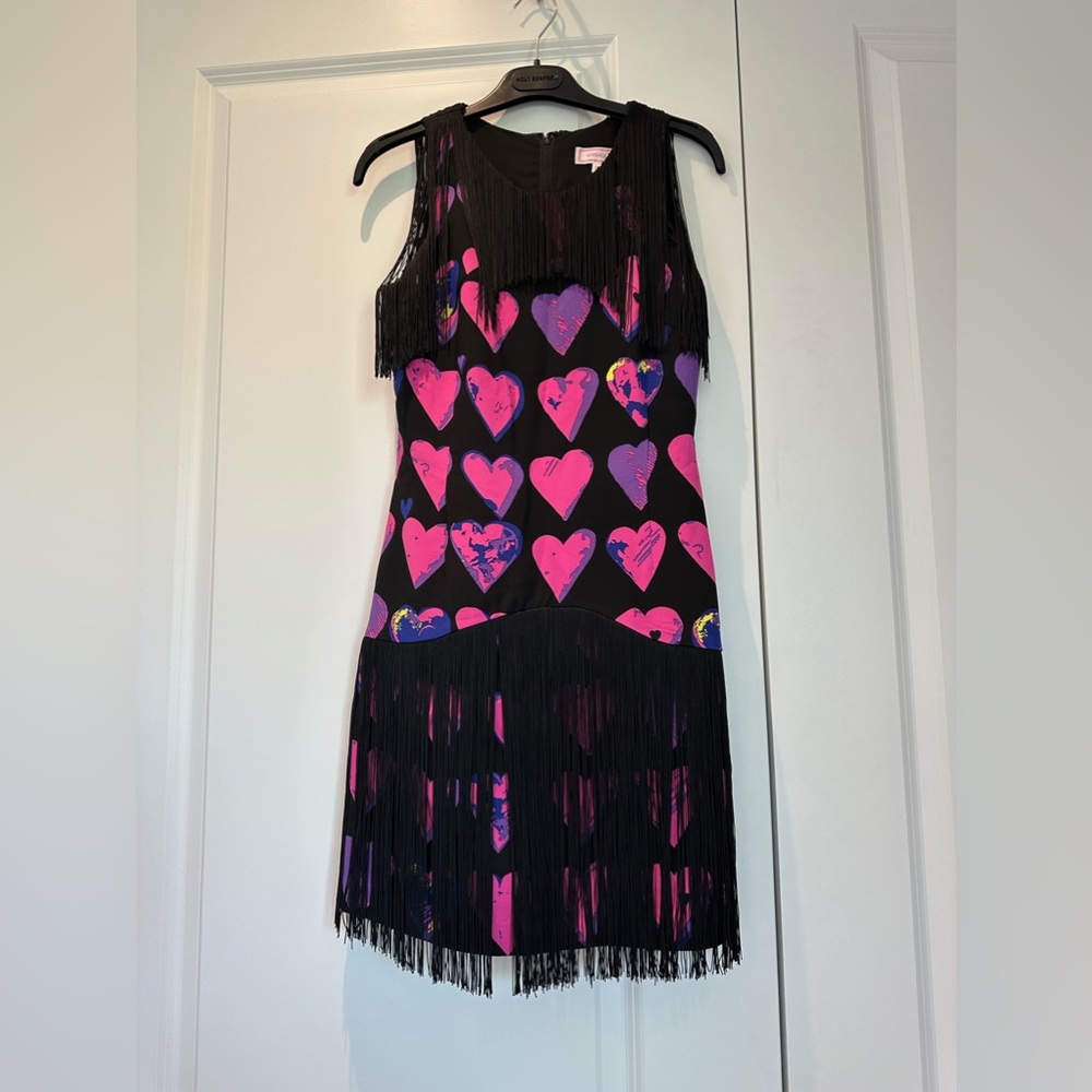 Versace for H&M black and pink dress
